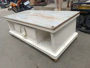 Big Imported Shelves Center Table