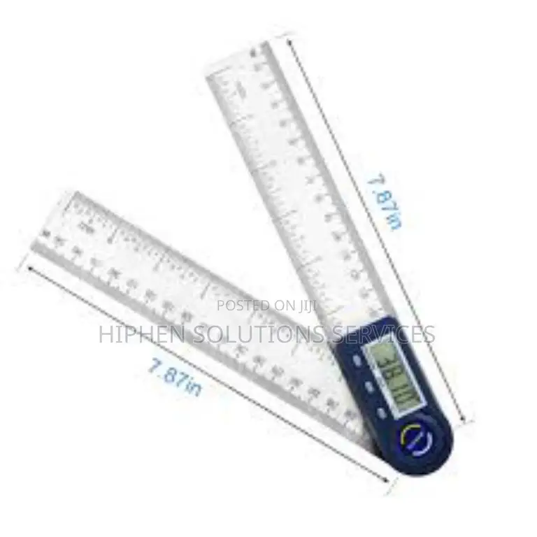 200mm Angle Ruler With LCD Display and Lock Function,