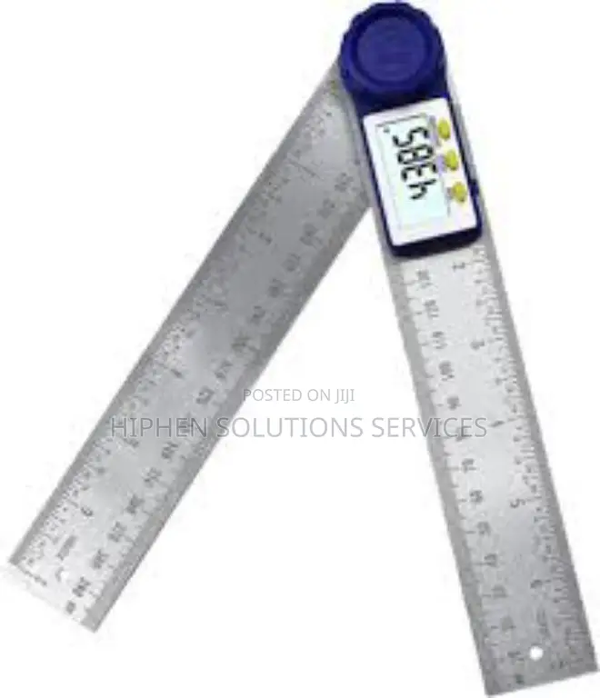 360° Stainless Steel Digital Angle Ruler Electronic