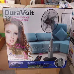 Dura Volt 18inches Rechargeable Fan
