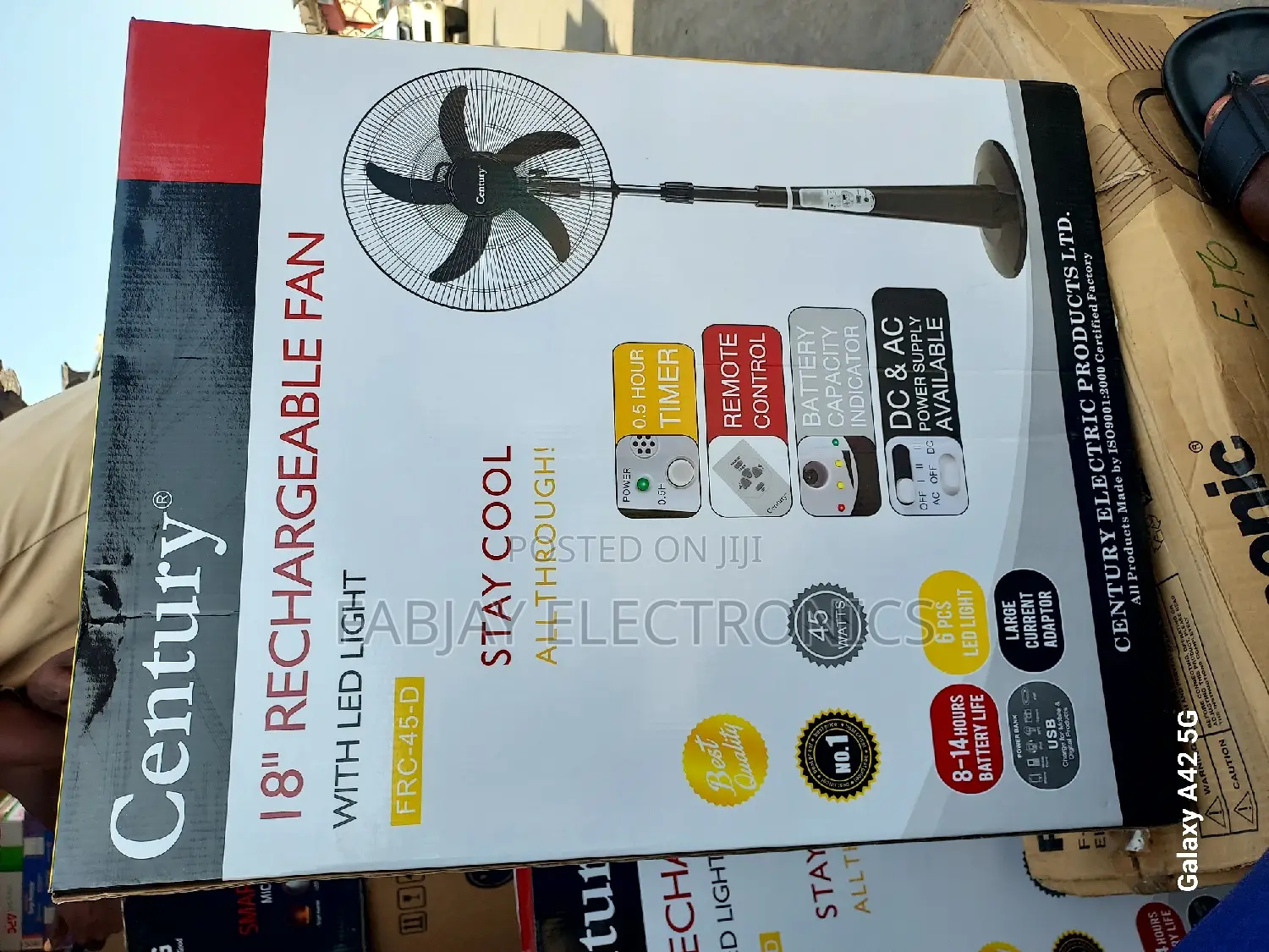 Century Rechargeable Fan