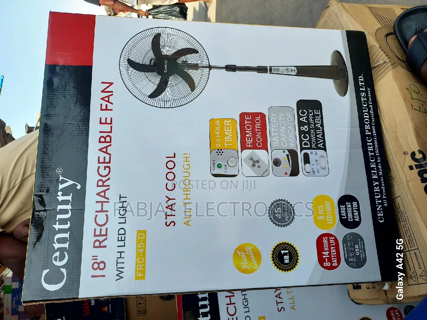Century Rechargeable Fan