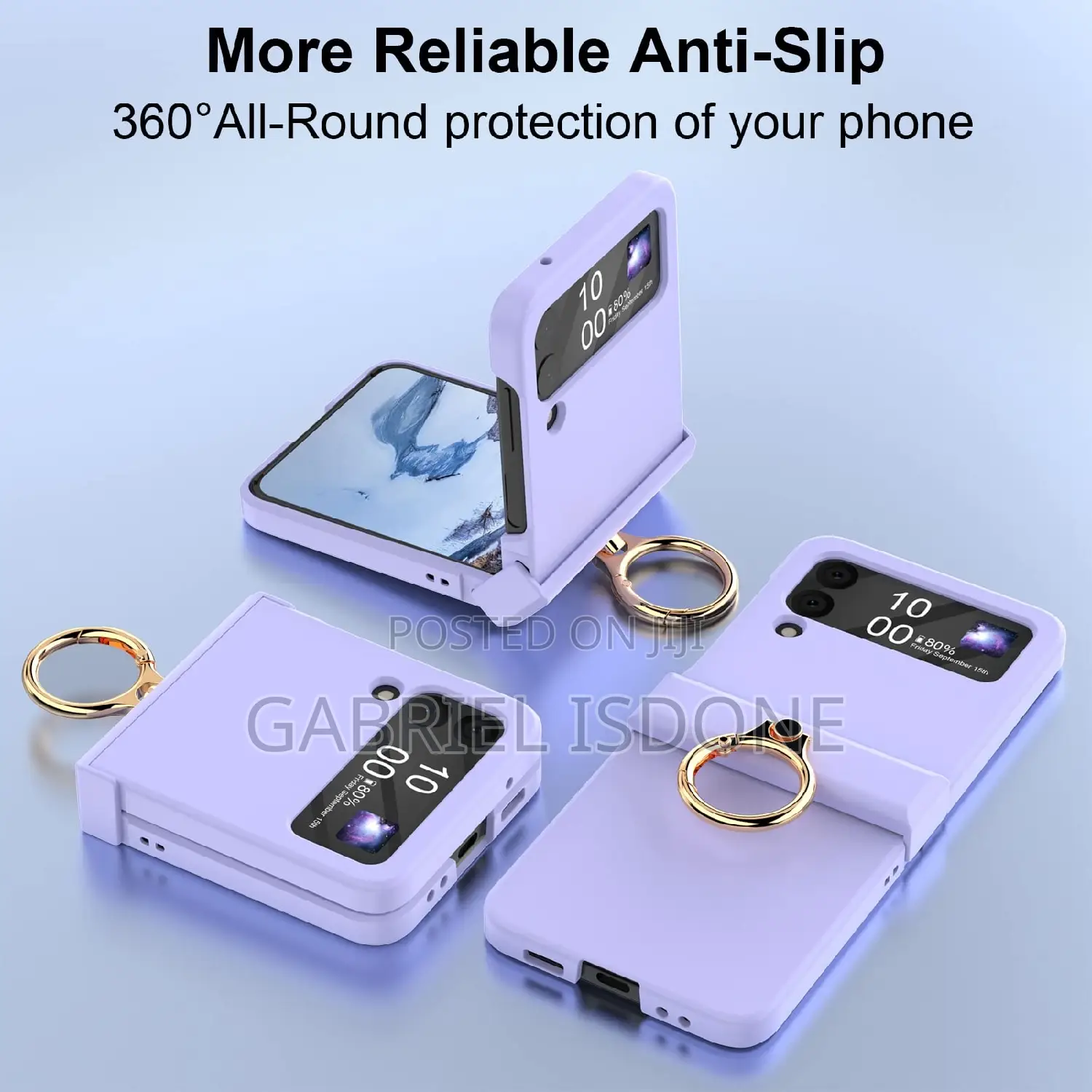 Galaxy Z Flip 4 Case With Hinge Protection Ring Kickstand,