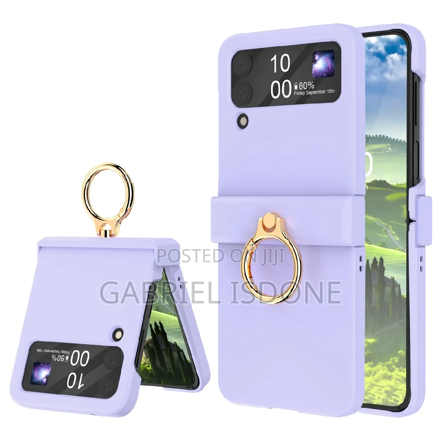 Galaxy Z Flip 4 Case With Hinge Protection Ring Kickstand,