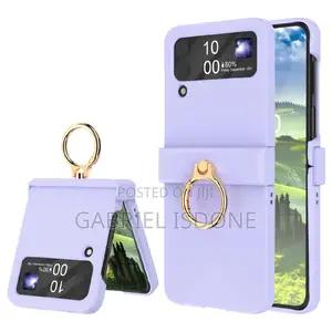 Galaxy Z Flip 4 Case With Hinge Protection Ring Kickstand,