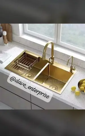 Double Sink Matt Gold England Standard