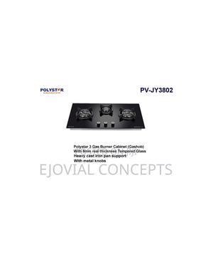 Polystar 3 Burner Built-in Gas Hob Cooker