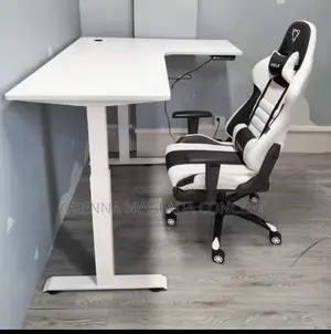 L Shape Adjustable Height Table