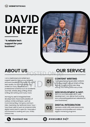 Professional Content Writer Web Developer