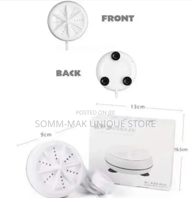 Usb Portable Ultrasonic Turbine Washing Machine - 6w