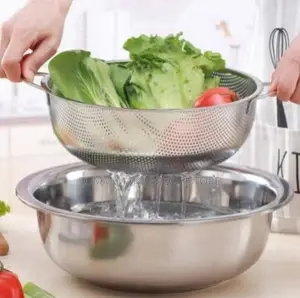 Stainless Steel Metal Sieve - 6pcs