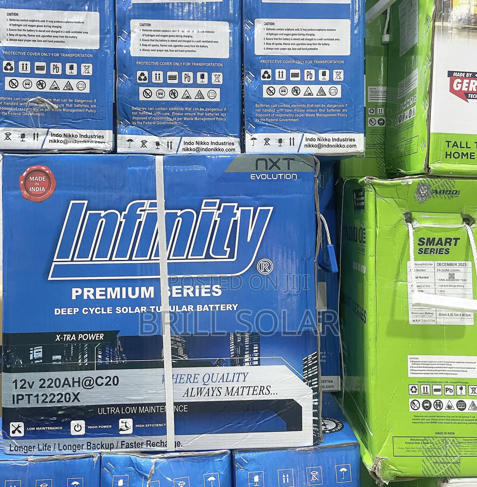 12v-220ah INFINITY Solar Tubular Battery