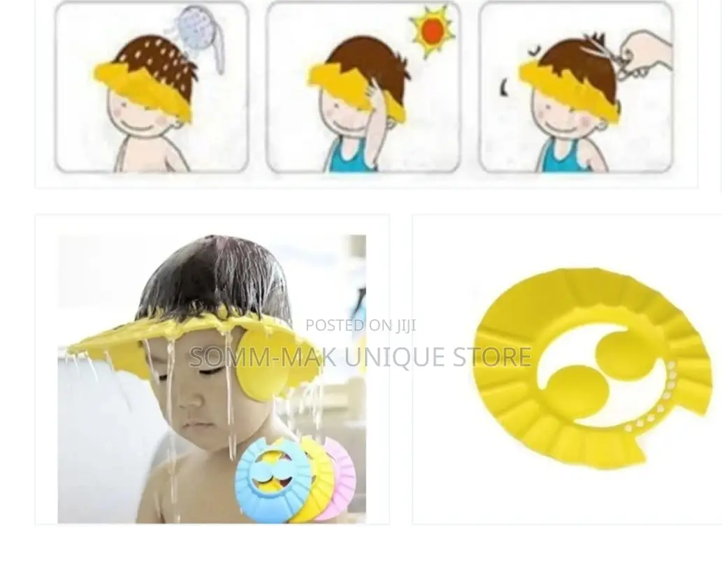 Kids Shower Cap Protector - Yellow