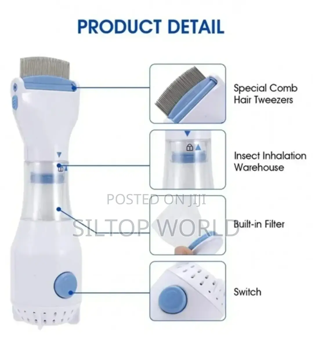 V-comb Electric Head Lice Remover