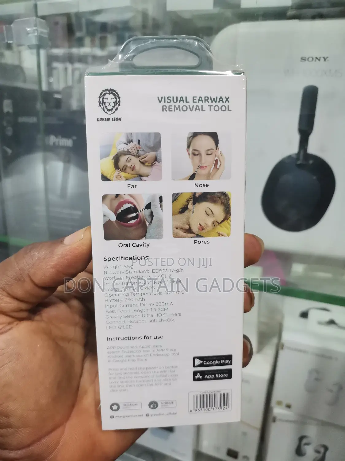 Green Lion Visual Earwax Removal Tool