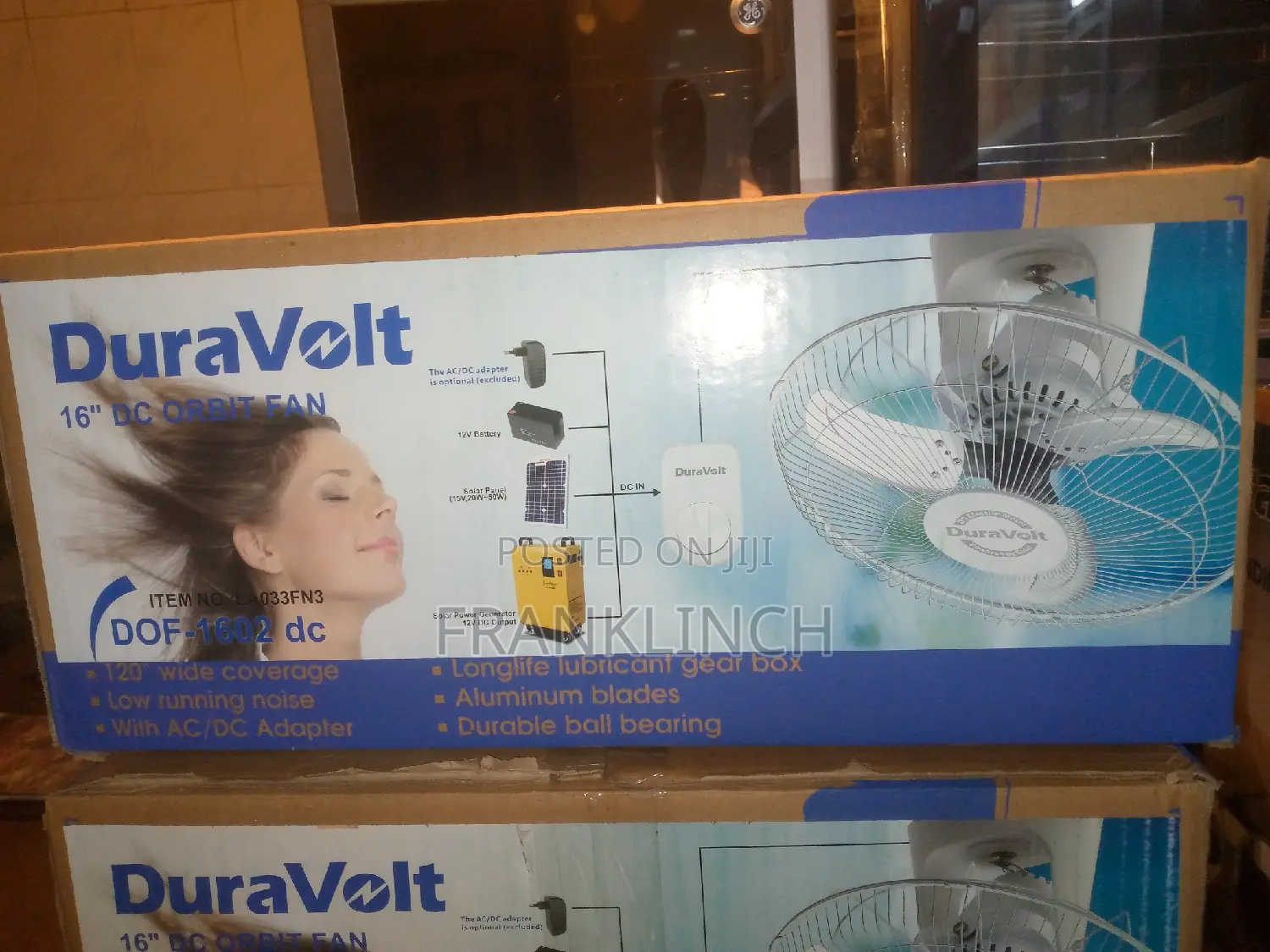 Duravolt 16" Dc Orbit Fan