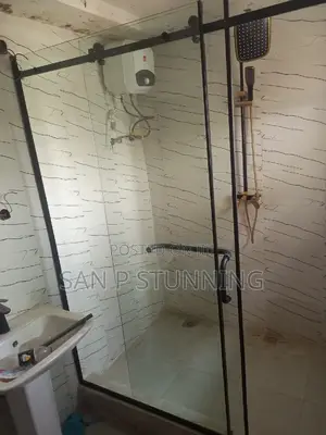 Sliding Shower Cubicle With Black Accessories for Your Home