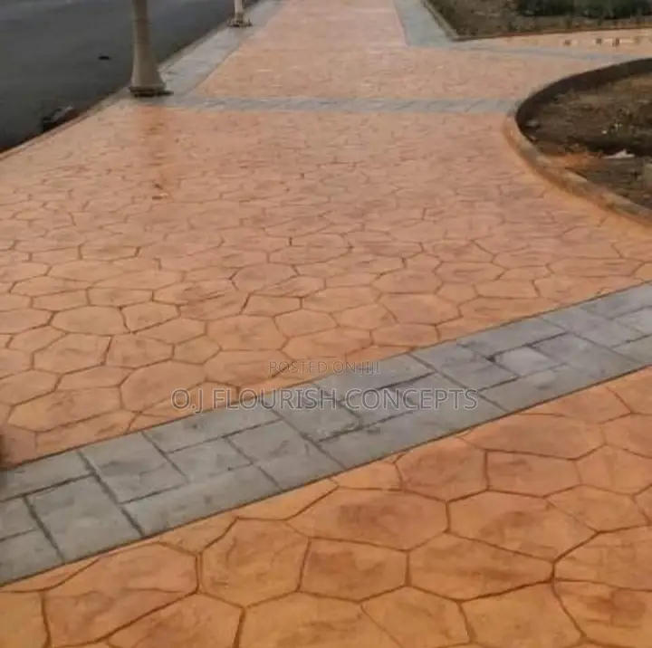 Alluring Flooring Stamped Concrete