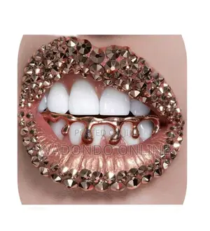Unisex Drip Teeth Tooth Grillz-Rose Gold