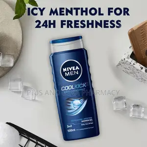 Nivea Men Cool Kick 3in1 Shower Gel -500ml