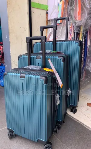 Original Rubber Set of 3 Luggage Boxes