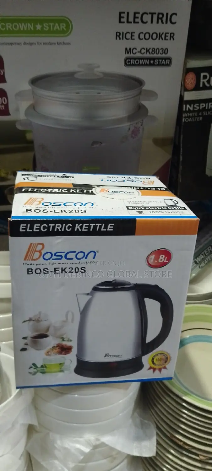 Boscon Powerful Fast Heating Electric Jug Kettle