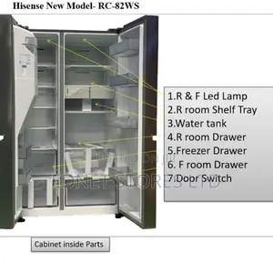 Hisense RC-82WS 628L Side by Side Refrigerator HISREF82WS-RC