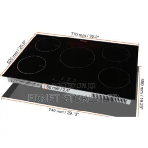 Gs 90cm 5 Burner Induction Cooker Tempered Glass Universal P
