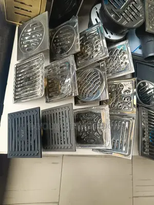 Chrome and Plastic Floor Drains