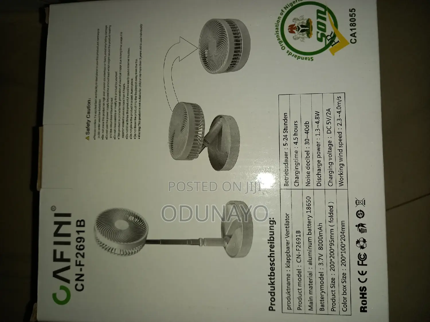 Cafini Windwaver Ventilation Fan