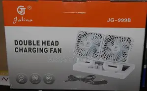 Double Head Solar Table Fan With Solar Panel