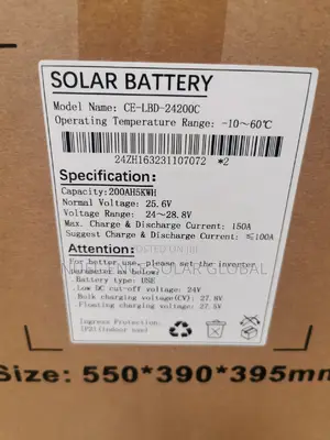 5kwh 24v Cworth Lithium Battery