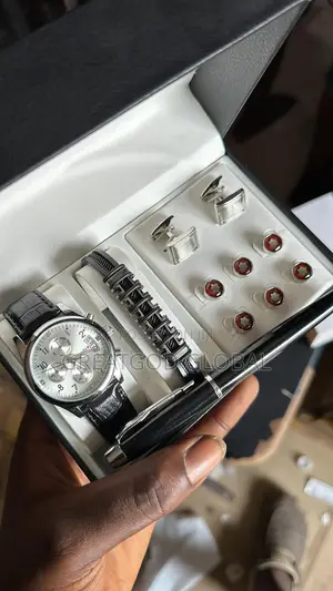 Chronograph Wristwatch Set, Bangles, CUFFLINKS