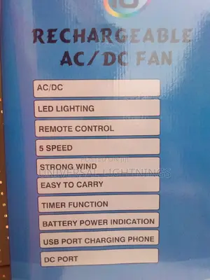 Classy Tech Rechargeable Fan AC/DC