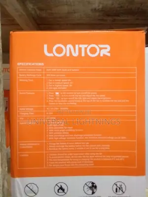 12 Inches Lontor Rechargeable Fan