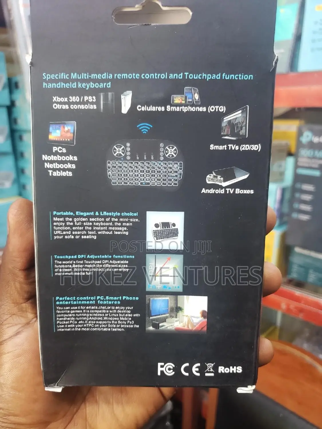 Wireless Mini Keyboard and Touch Pad for Tv Box