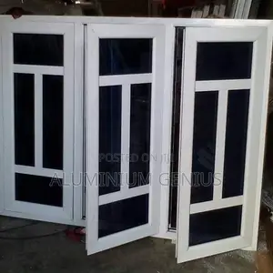 White Casement Window With Burglary and Net