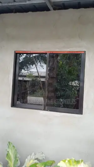 Aluminium Sliding Window With Sliding Net Grey Colour