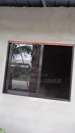 Aluminium Sliding Window With Sliding Net Grey Colour