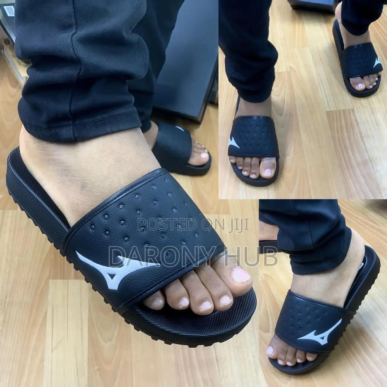 NEW Top Quality CLASSY Slides_black/Blue