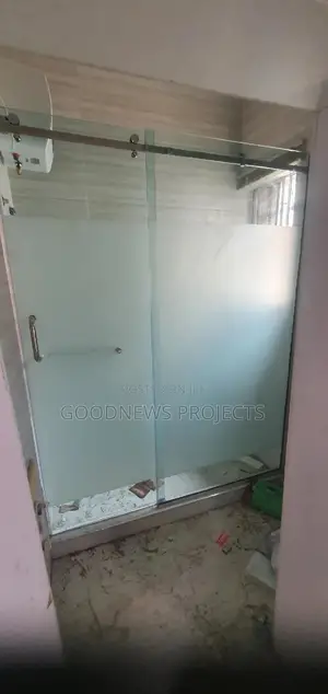 Frameless Sliding Shower Frosted Glass