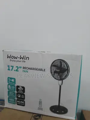 Brand Spanking New Wow Win Rechargeable Standing Fan