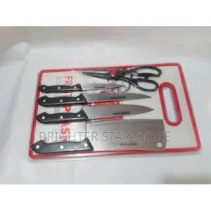 Sets of Kitchen Knives,Sharpener+ Free Chopping Board