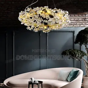 Gold Villa Lobby Led Chandelier