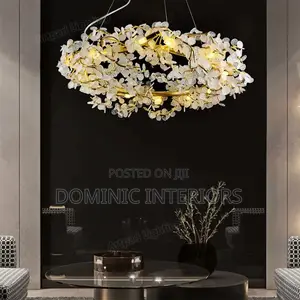 Gold Villa Lobby Led Chandelier