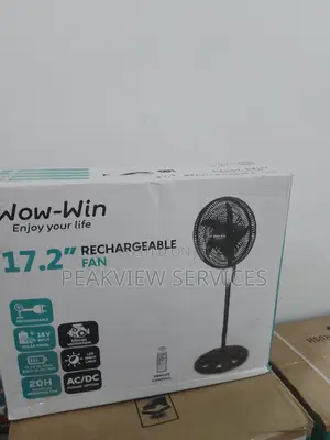 Brand Spanking New Wow Win Rechargeable Fan (17.2 Inches)