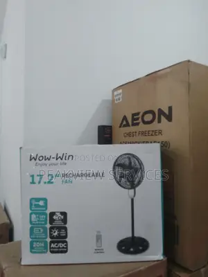 Easy to Operate Wow Win (17.2) Inches Rechargeable Fan