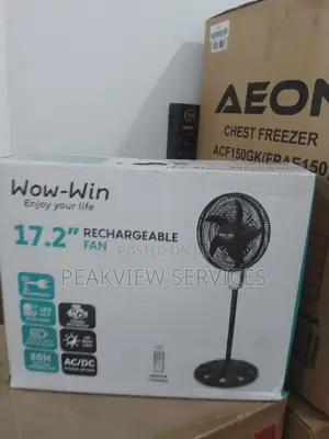 Best Selling Wow Win (17.2) Inches Rechargeable Fan