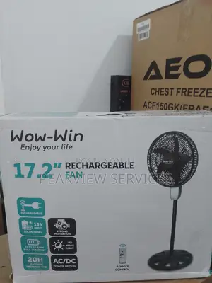 Best (17.2) Inches Wow Win Rechargeable Standing Fan