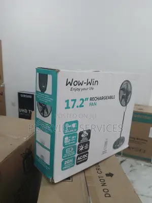 The Brand New Wow Win Rechargeable Standing Fan